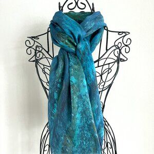 Origianl Art Scarf Wrap in Silk Modal Blend